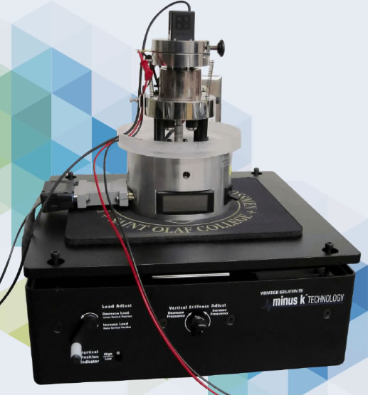 Friction Vibration Isolation Nanoindenter Microbalance on MinusK Isolator